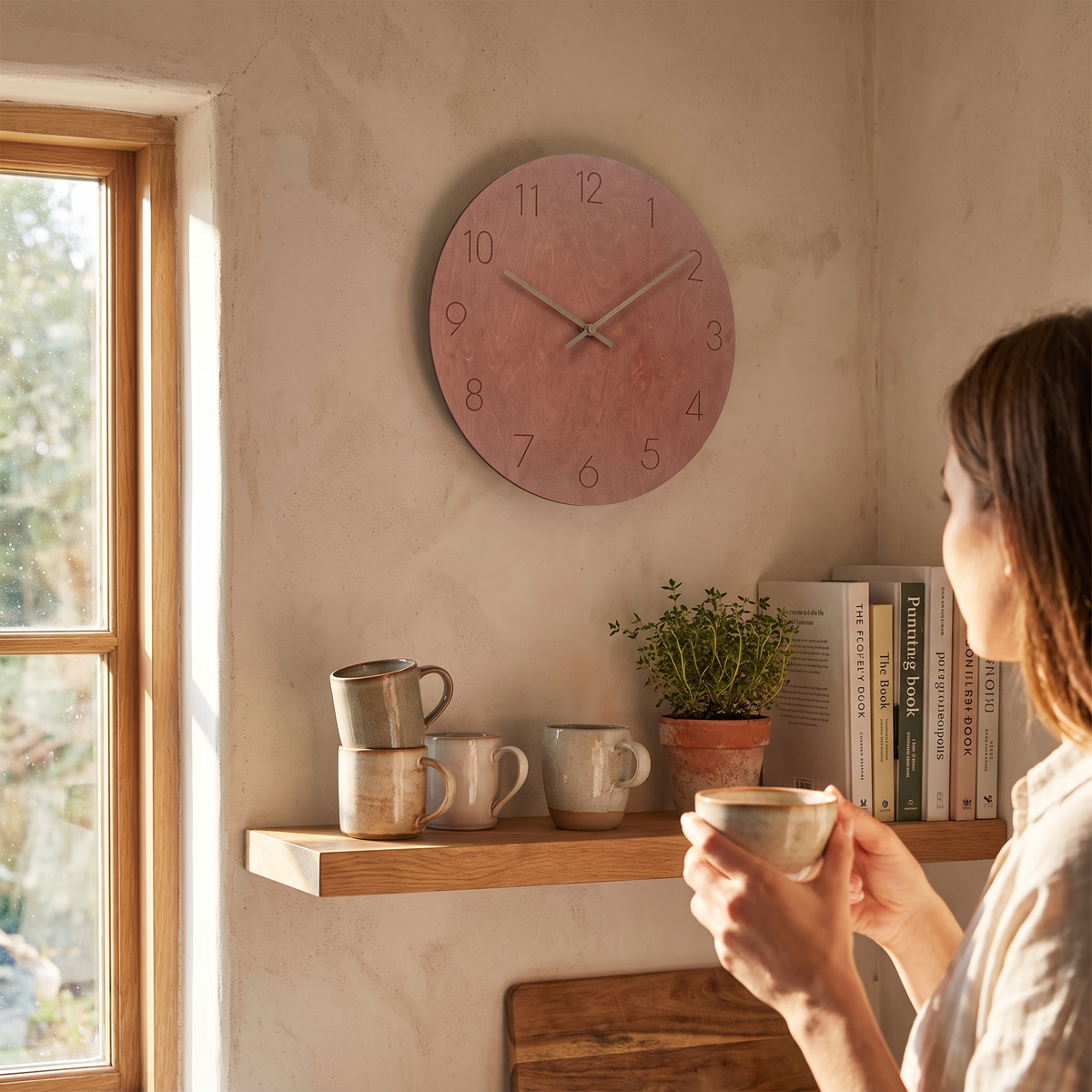 Nork Minimalist Wall Clock | Contemporary Wood Design lifestyle