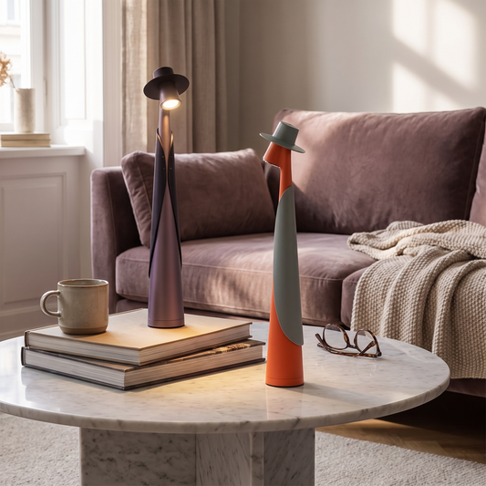 Modern Rechargeable LED Hat Lamp | Creative Touch Desk Light lifestyle