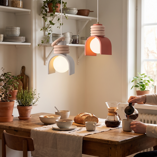 Wabi-Sabi Pendant Light | Japanese Minimalist Resin Design lifestyle