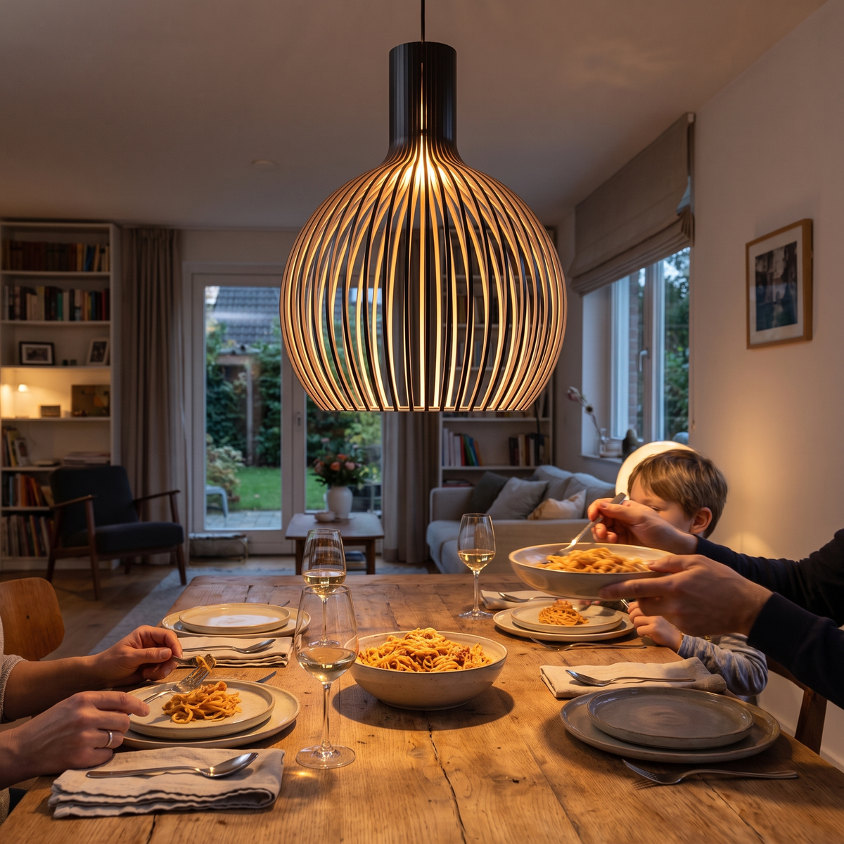 Handcrafted Wooden Pendant Light | Natural Scandinavian Desi lifestyle