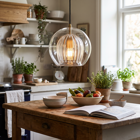 Modern Glass Pendant Light | Elegant Ambient Lighting lifestyle