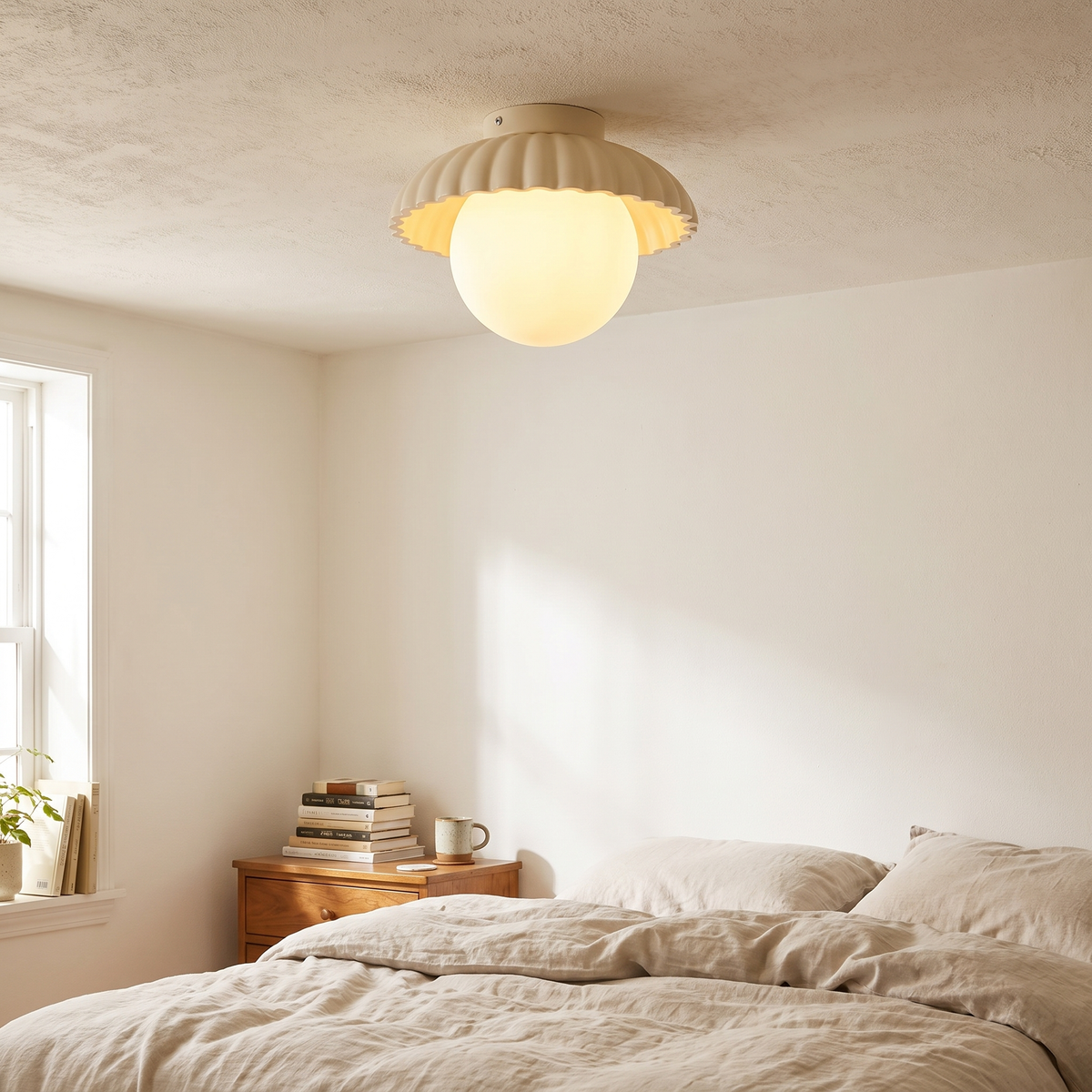 Iron Hallway Ceiling Light | Modern Glass & Metal Flush Moun lifestyle