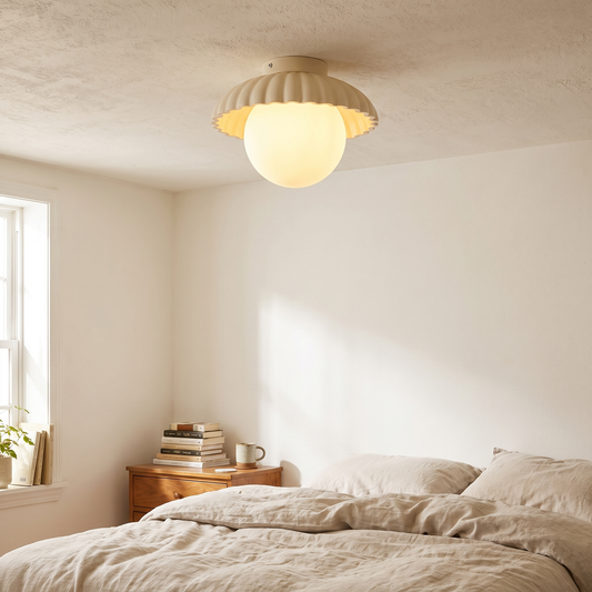 Iron Hallway Ceiling Light | Modern Glass & Metal Flush Moun lifestyle