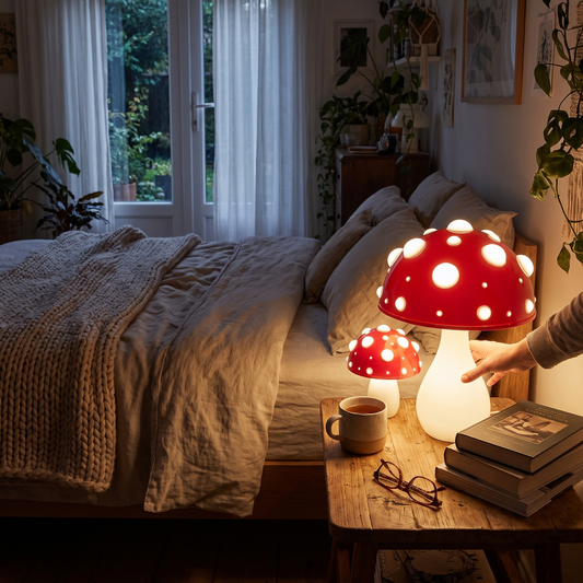 LED Mushroom Table Lamp | Modern Amanita-Inspired Light lifestyle