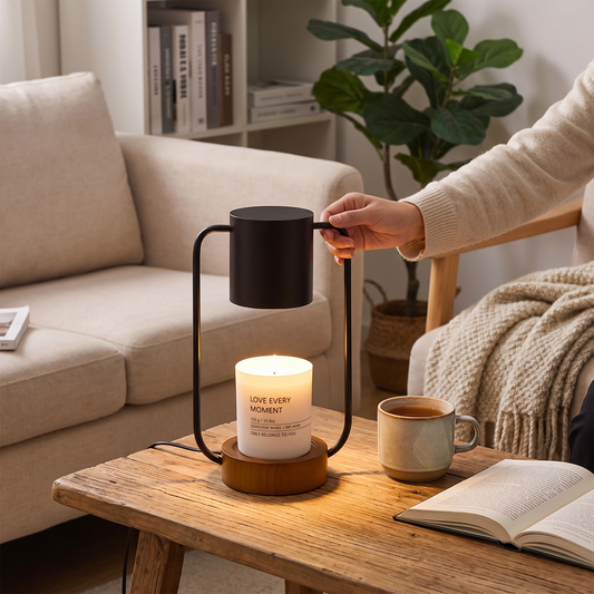 Japanese Minimalist Table Lamp | Wood & Metal Design lifestyle
