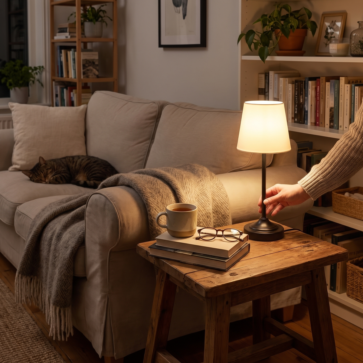 Dimmable Cordless Table Lamp | USB Rechargeable lifestyle