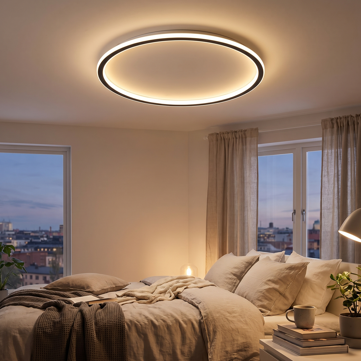 Nordic Disc LED Ceiling Light | Modern Flush Mount Lamp lifestyle