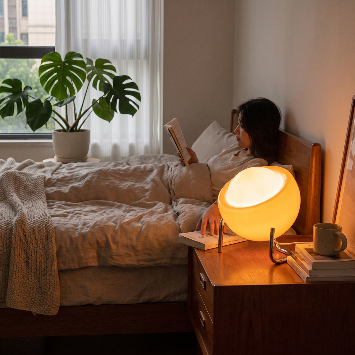 Bauhaus Glass Table Lamp | Retro Nordic Design lifestyle