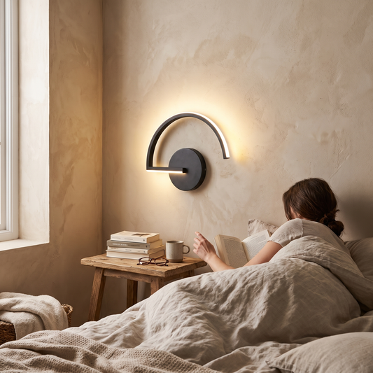 Curves Line LED Wall Light | Modern Minimalist Arc Design lifestyle