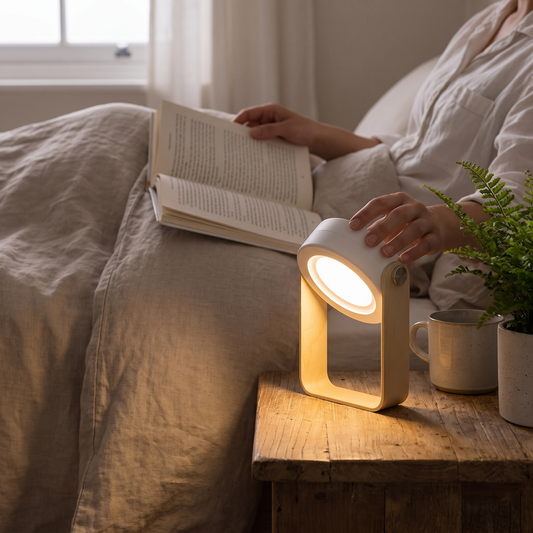 Creative Wooden Handle Portable Lantern | Folding Rechargeab lifestyle