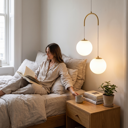 Luna Pendant Light | Nordic Modern Glass Globe Design lifestyle