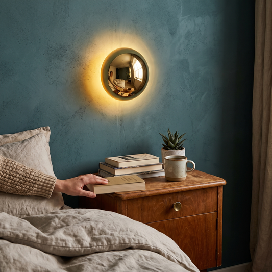 Bauhaus Eclipse Wall Lamp | Gold Finish Modern Art Light lifestyle