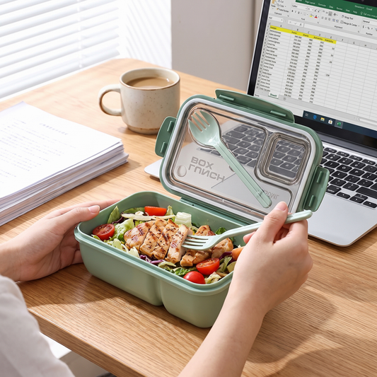 BentoGo Lunch Box | Portable Leak-Proof Bento with Cutlery lifestyle