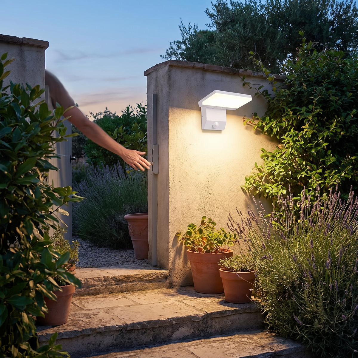 LumiFold Outdoor Wall Light | IP65 Waterproof & Motion Senso lifestyle