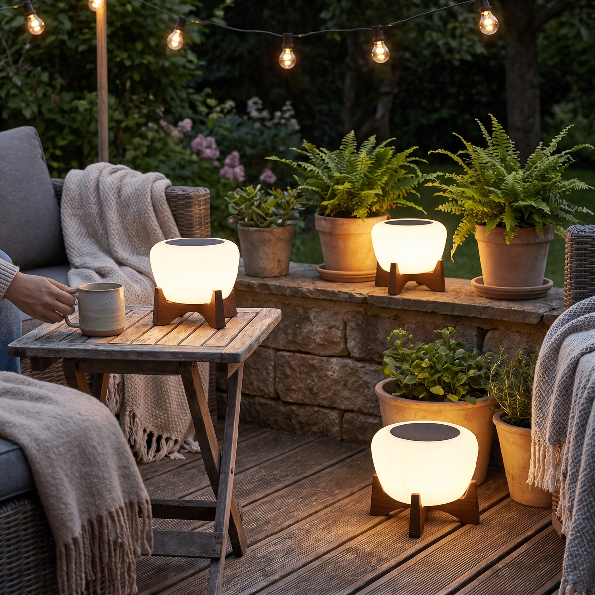 Solar Landing Light | Outdoor LED Pathway Lamp lifestyle