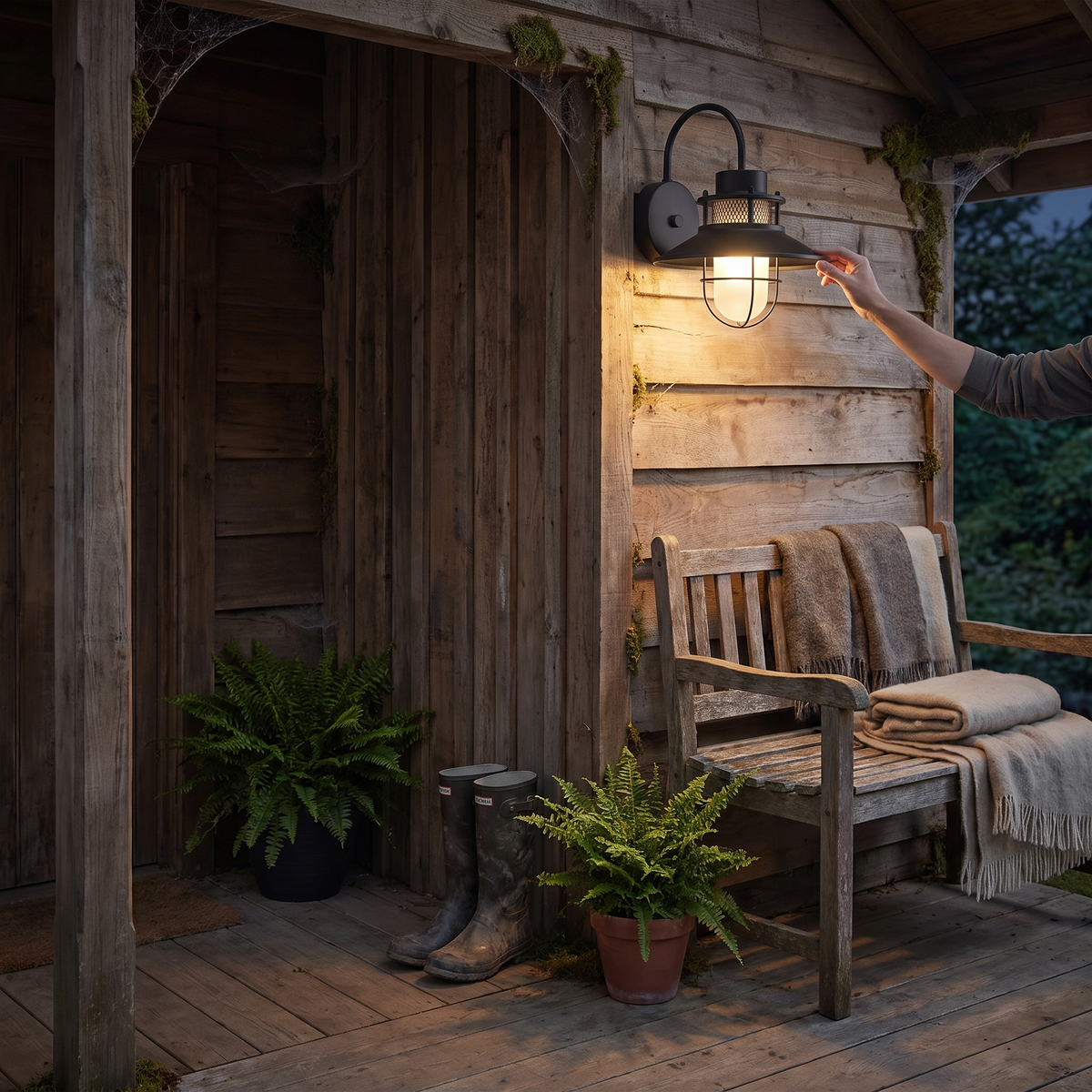 Felix Outdoor Wall Lamp | Industrial Waterproof Light Fixtur lifestyle