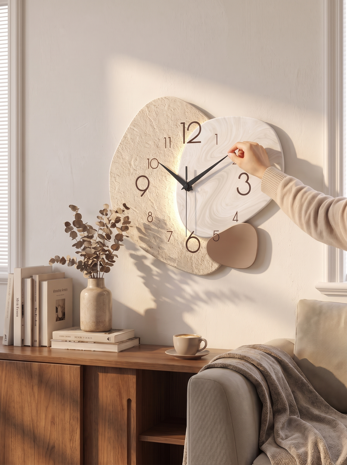 TempoStone Silent Wall Clock lifestyle image 1