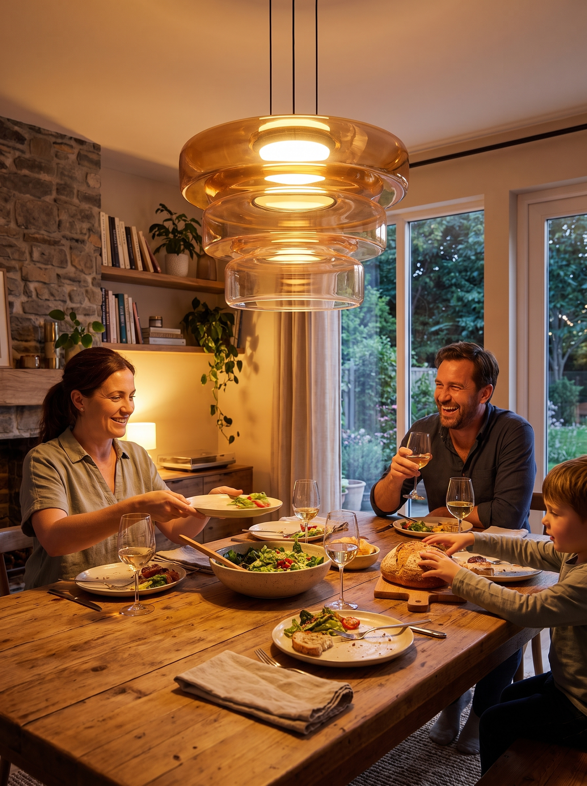 Bauhaus Glass Pendant Lamp lifestyle image 3