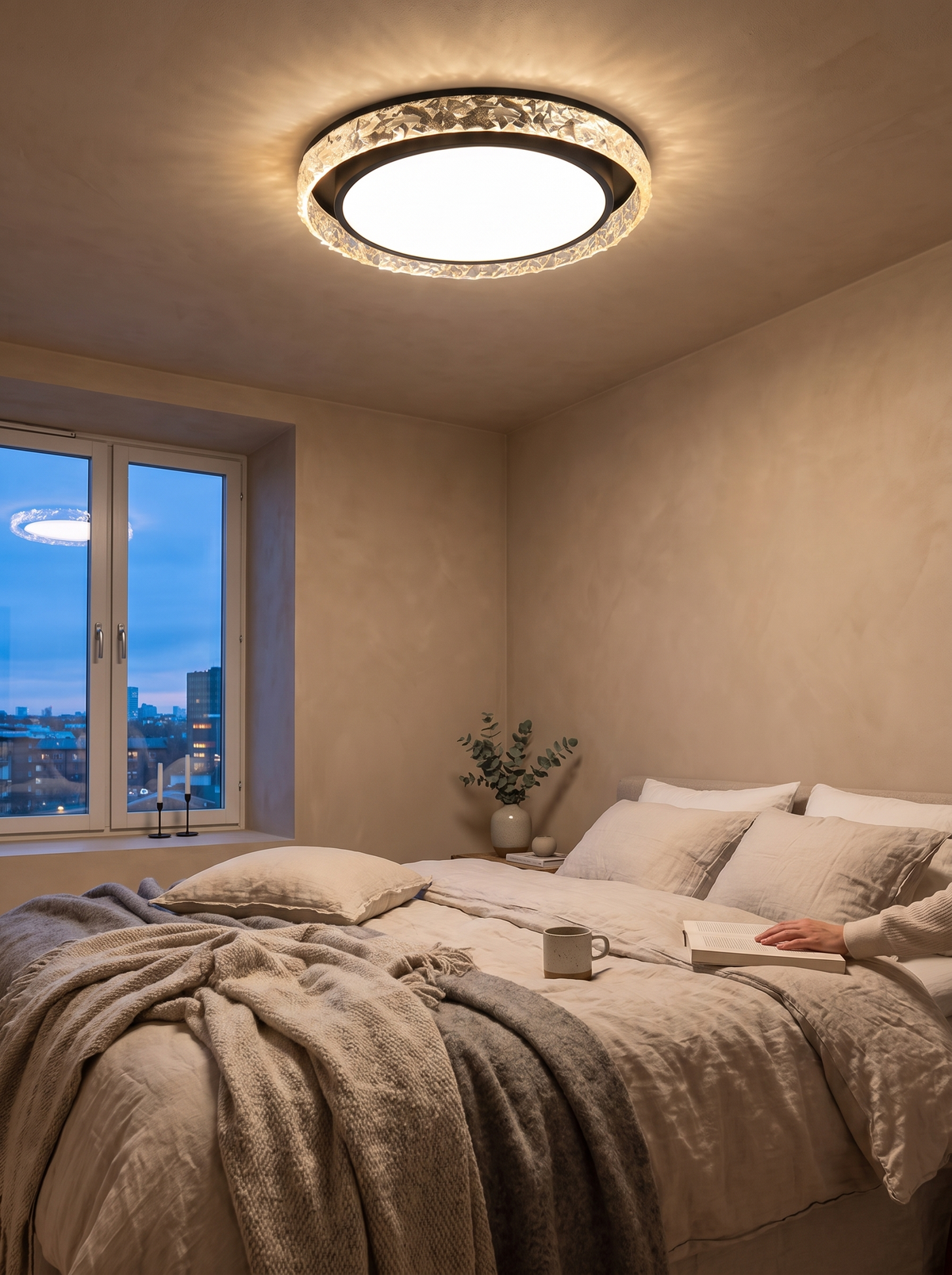 Crystal Halo LED Ceiling Light lifestyle image 1