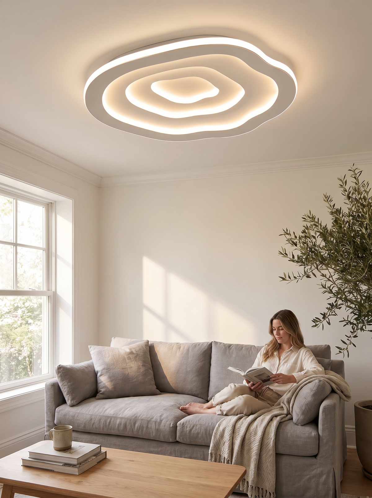 Ripple LED Ceiling Lamp lifestyle image 3