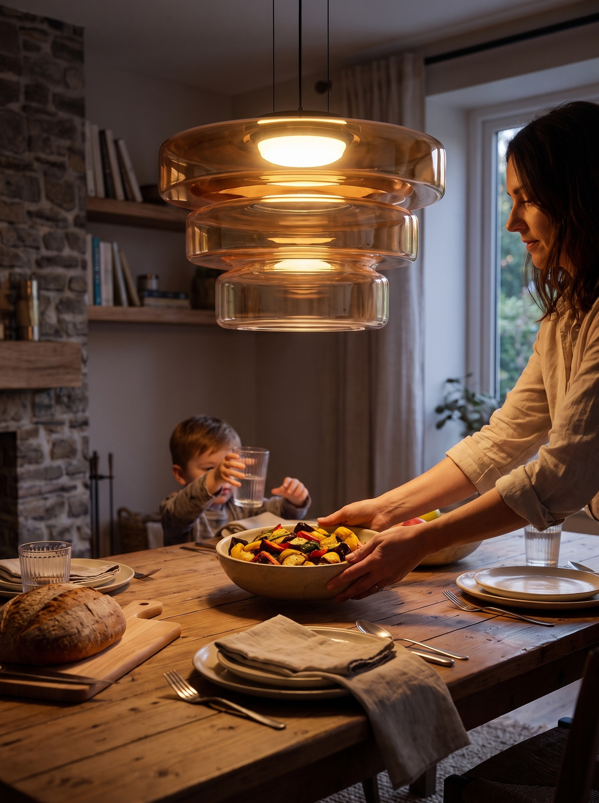 Bauhaus Glass Pendant Lamp lifestyle image 2