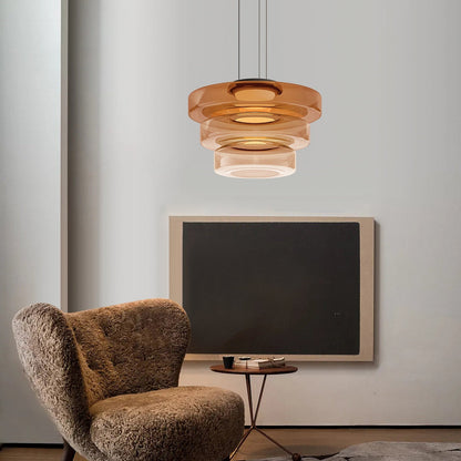 Bauhaus Layered Glass Pendant