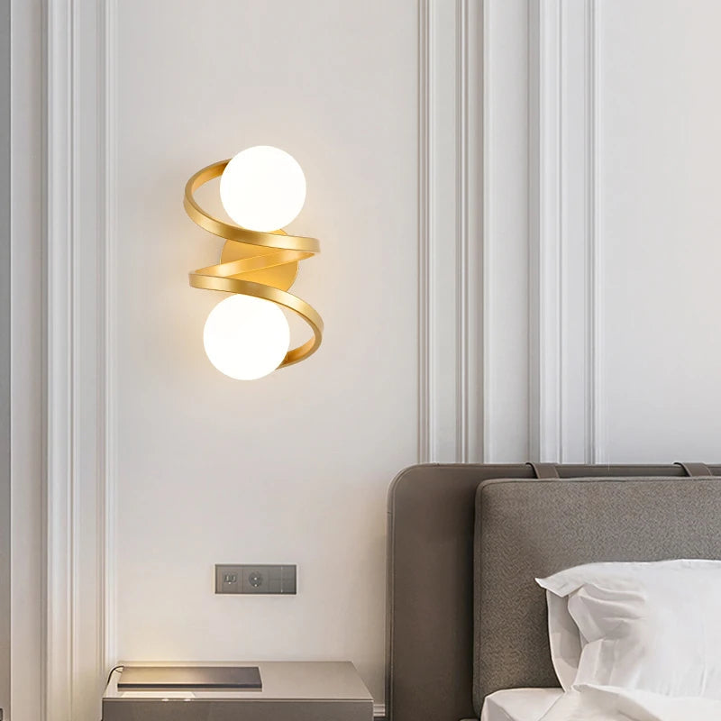 Astra Spiral Wall Light